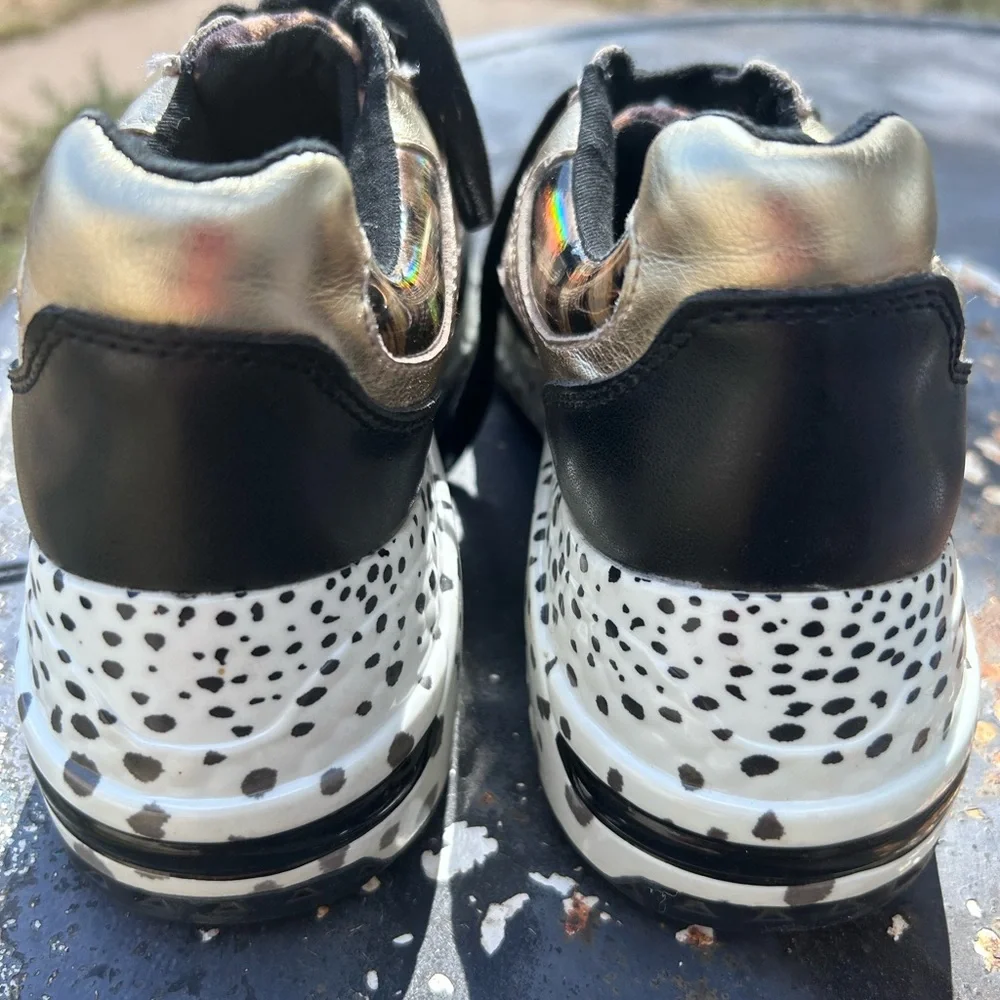 Steve Madden Leopard Print Platform Sneakers - Picture 4 of 8